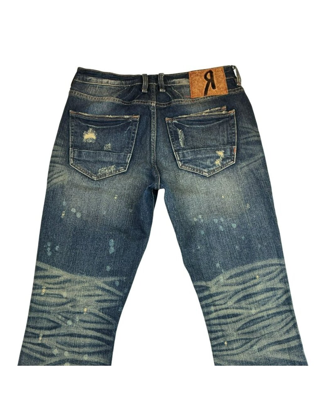 Remix By Rock Revival Slim Straight Distressed Vintage Blue Jeans Womens 30 - Picture 2 of 11